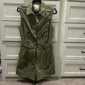 Abercrombie & Fitch Olive Green Jumpsuit
